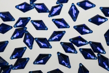 Diamond 18x11mm Acrylic Stones - Sapphire.