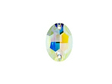 Brilliance DC 16x11mm AB Oval box of 36 pcs. - Crystal AB