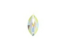 Brilliance DC 15x7mm AB Navette box of 42 pcs. - Crystal AB
