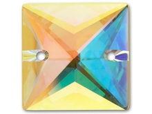 Brilliance DC 22mm AB Square box of 15 pcs - Crystal AB
