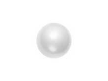 Brilliance 5mm Hotfix Glass Half Pearls - White