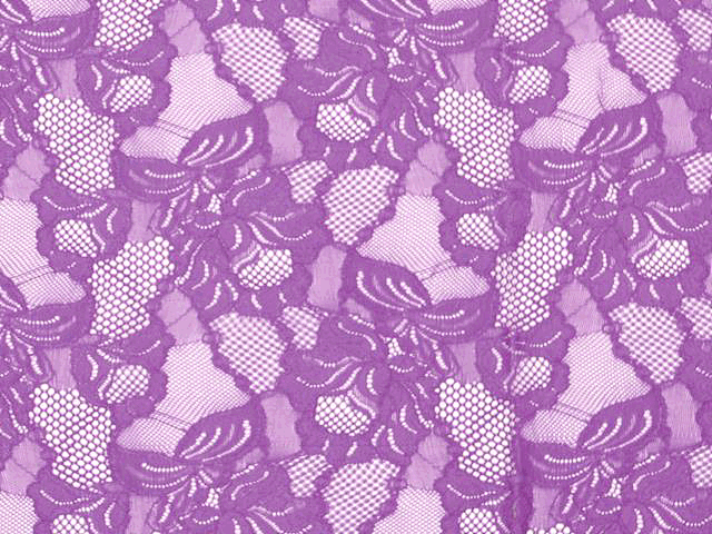 Floral Cascade Stretch Lace - Orchid