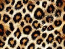 Fierce Leopard lycra - Ivory/gold/Black