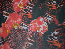 Flower& Leopard Stretch Net WAS £29 NOW - Flamenco Red/Tropic Lime/Black