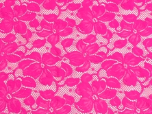 Florentina Stretch Lace - Neon Cerise