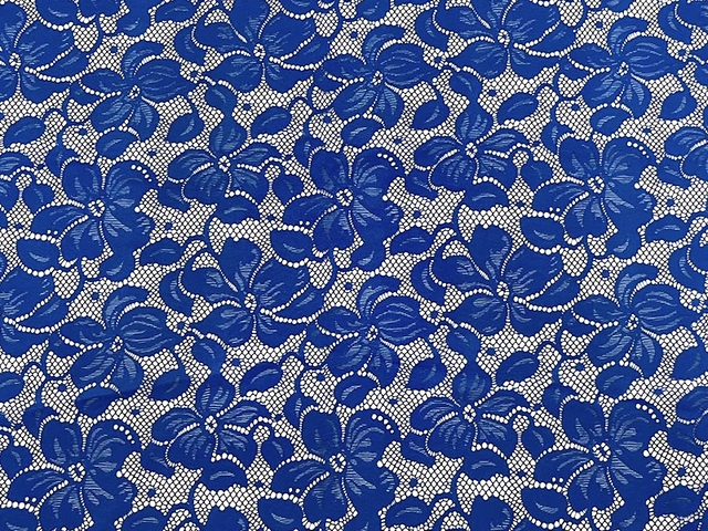 Florentina Stretch Lace - Cobalt.