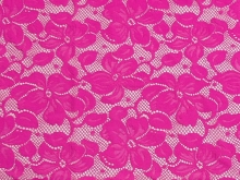Florentina Stretch Lace - Electric Pink