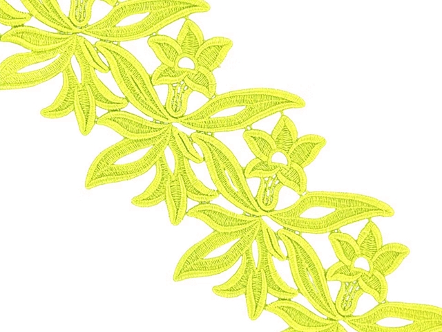 Georgina Guipure Lace Ribbon - Tropic Lime