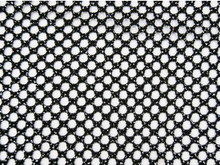 metallic Spandex 3mm Fishnet - Black/metallic Silver