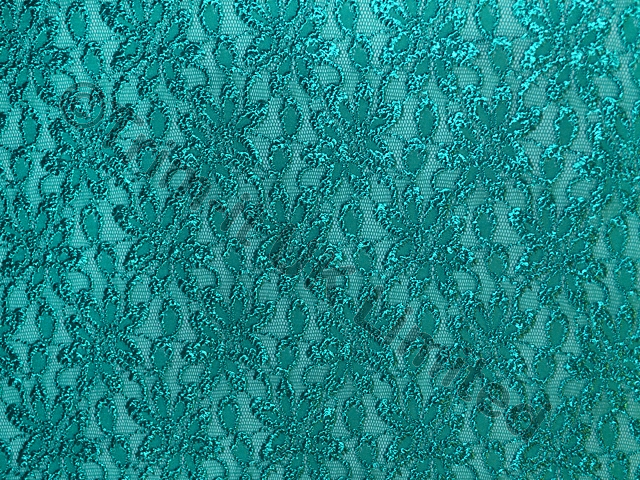 Orchid Stretch Lace - Jade(Peacock)