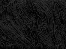  Stretch Top (Polyester) Fringe 15cm (10m Card) - Black