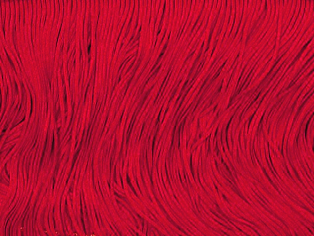  Stretch Top (Polyester) Fringe 15cm (10m Card) - Red