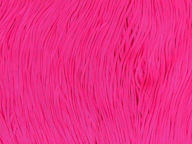  Stretch Top (Polyester) Fringe 15cm (10m Card) - Neon Cerise