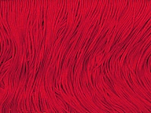  Stretch Top (Polyester) Fringe 30cm (10m Card) - Red