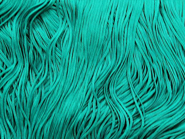 Stretch Top Rayon (Tactel) Fringe 30cm - Jade(Peacock)