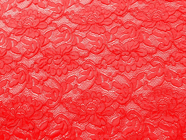 Tiana Stretch Lace - Flo. Red