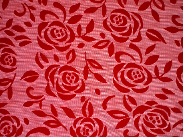 Spanish Rose Velvet Flock On Stretch Net - Flamenco Red/Flamenco Red