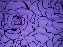 Alexander Rose Flock Stretch Net - Purple Rain/Black