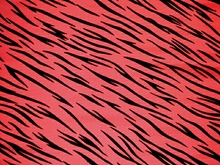Bark Velvet Flock on Stretch Net - Neon Red/Black