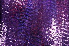 Zig Zag Met.& Hologram 2 way stretch sequin - Black/Purple Rain Hologram